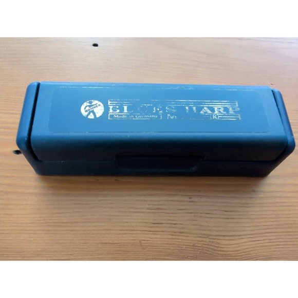 Vintage M. Hohner Blues Harp Key Of G Harmonica with case Made In Germany - Picture 9 of 12